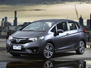 обоя автомобили, honda, jazz, au-spec, 2014г, темный