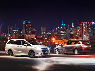 обоя автомобили, honda, odyssey, v, 2013г