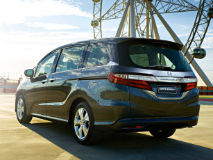 обоя автомобили, honda, odyssey, vti, 2014г, темный