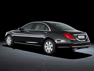 Картинка автомобили mercedes-benz s 600 темный w222 2014г guard