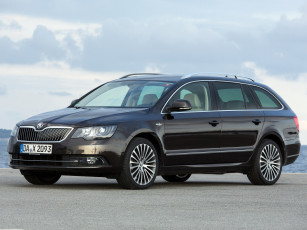 Картинка автомобили skoda superb combi laurin klement темный