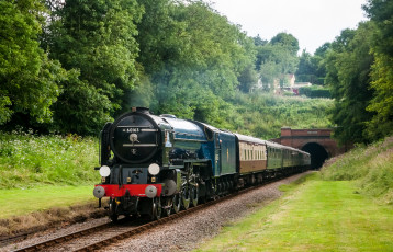 Картинка техника паровозы железная рельсы дорога вагоны паровоз