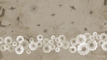 Картинка векторная+графика цветы узор