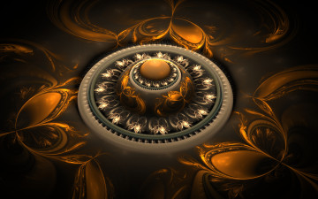 Картинка 3д+графика фракталы+ fractal цвета узор фон