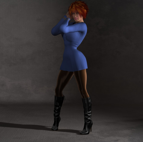 Обои картинки фото 3д графика, люди , people, девушка, взгляд