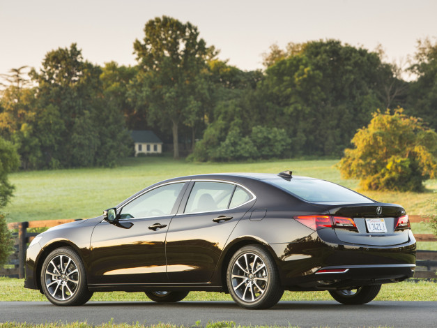 Обои картинки фото автомобили, acura, 2015г, tlx, 3-5l, v6, темный
