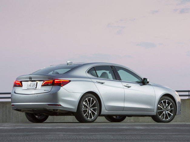 Обои картинки фото автомобили, acura, серый, 3-5l, sh-awd, v6, tlx, 2015г