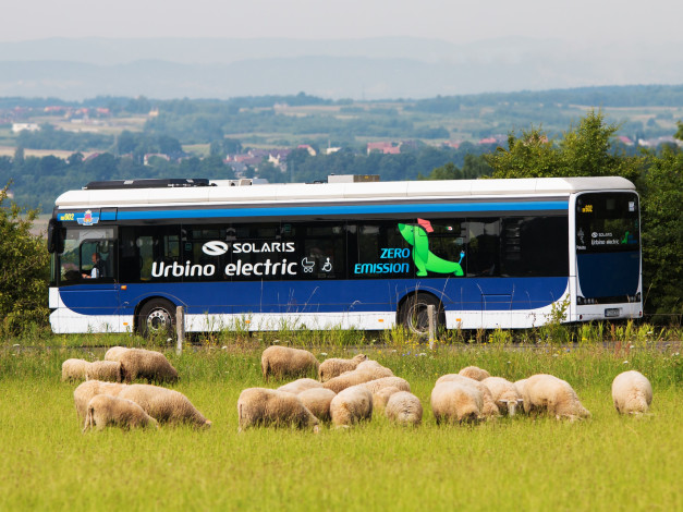 Обои картинки фото автомобили, автобусы, solaris, urbino, 12, electric, 2013г