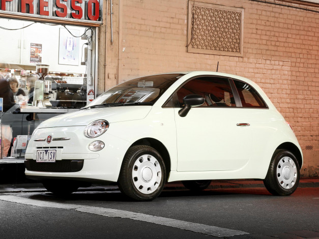 Обои картинки фото автомобили, fiat, 500, pop, au-spec, 2013г