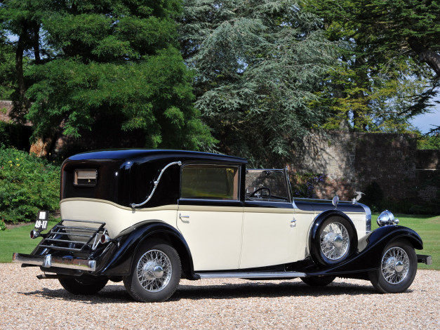 Обои картинки фото автомобили, hispano-suiza, 1935г, franay, sedanca, de, ville, k6