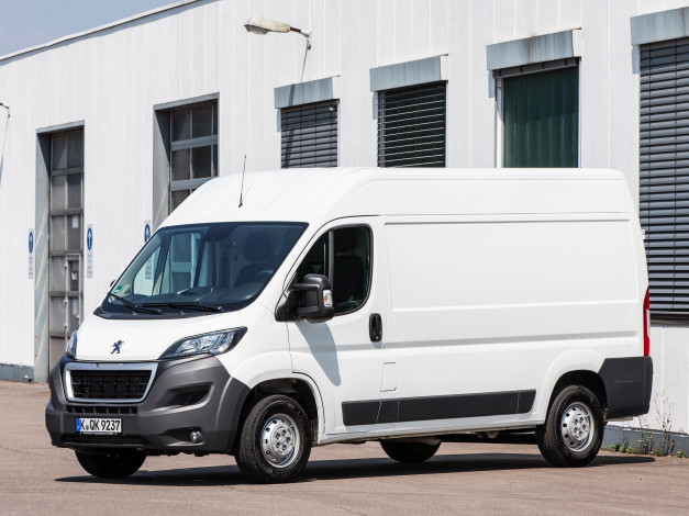 Обои картинки фото автомобили, peugeot, светлый, 2014г, l2h2, van, boxer