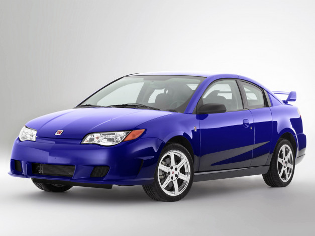 Обои картинки фото автомобили, saturn, синий, quad, coupe, ion
