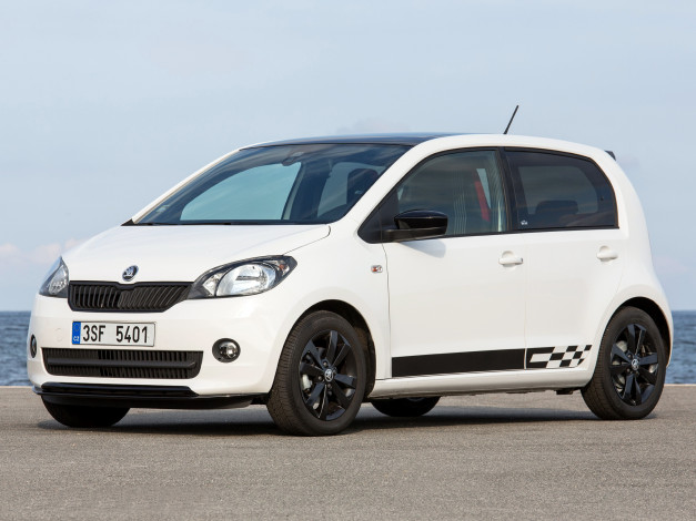 Обои картинки фото автомобили, skoda, citigo, monte, carlo, 2014г, светлый