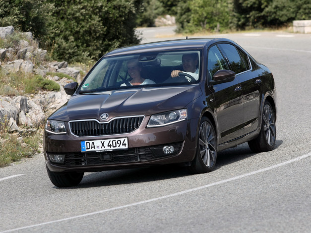 Обои картинки фото автомобили, skoda, octavia, laurin, klement, 5e, 2014г, темный