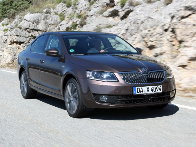 Обои картинки фото автомобили, skoda, octavia, laurin, klement, 5e, 2014г, темный