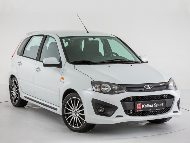 Обои картинки фото автомобили, ваз, lada, kalina, sport, 2192, 2014г, cветлый