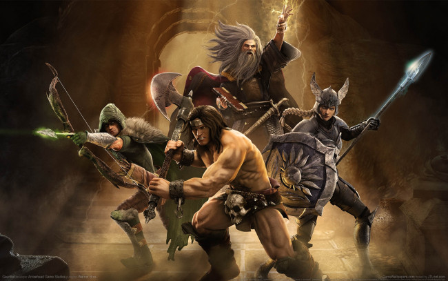 Обои картинки фото gauntlet, видео игры, маг, варвар