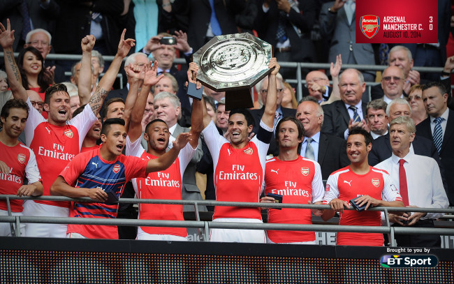 Обои картинки фото спорт, футбол, arsenal, суперкубок, победа, клуб