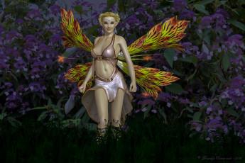 Картинка 3д+графика эльфы+ elves эльфийка фон взгляд