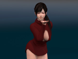 Картинка 3д+графика люди+ people девушка фон взгляд