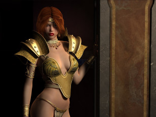 Картинка 3д+графика фантазия+ fantasy фон взгляд девушка