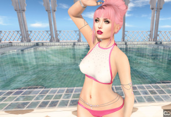 Картинка 3д+графика люди+ people фон взгляд девушка