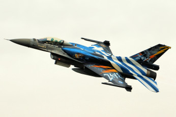 Картинка f-16c авиация боевые+самолёты истребитель