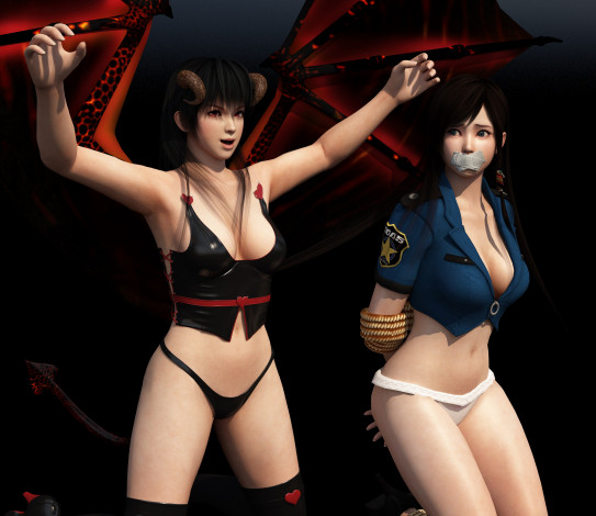 Обои картинки фото 3д графика, существа , creatures, девушки, взгляд, фон