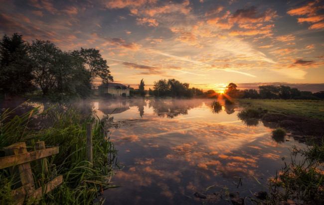 Обои картинки фото города, - пейзажи, рассвет