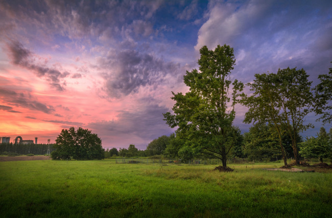 Обои картинки фото природа, восходы, закаты, простор