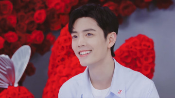 Картинка мужчины xiao+zhan актер розы бабочка презентация