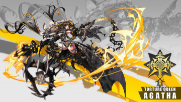 Картинка аниме оружие +техника +технологии агата девушка цепь магия