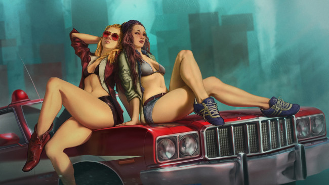 Обои картинки фото рисованное, люди, oksana, starsky, anastasia, hutchinson