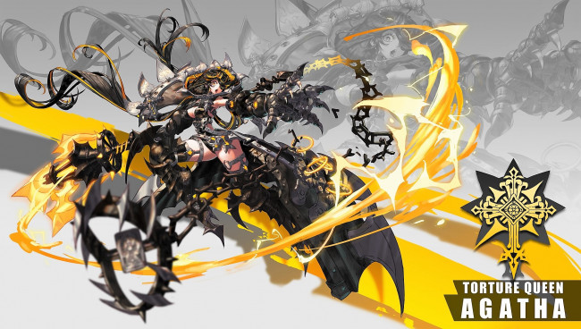 Обои картинки фото аниме, оружие,  техника,  технологии, агата, девушка, цепь, магия