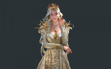 Картинка фэнтези девушки девушка платье украшения