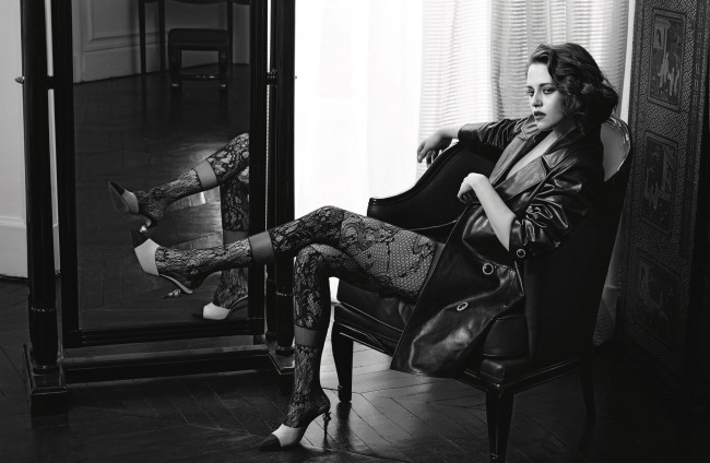 Обои картинки фото девушки, kristen stewart, монохром