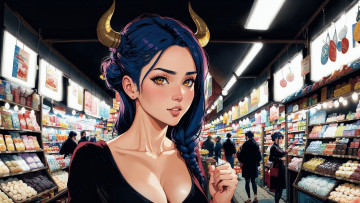 Картинка аниме ангелы +демоны нейросети графика нейроарт ai art нейронные сети рисунки нейро искусство