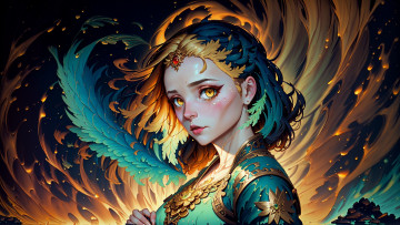 Картинка аниме магия +колдовство +halloween нейросети графика нейроарт ai art нейронные сети рисунки нейро искусство