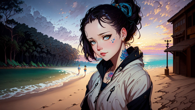 Обои картинки фото аниме, unknown,  другое , нейросети, графика, нейроарт, ai, art, нейронные, сети, рисунки, нейро, искусство