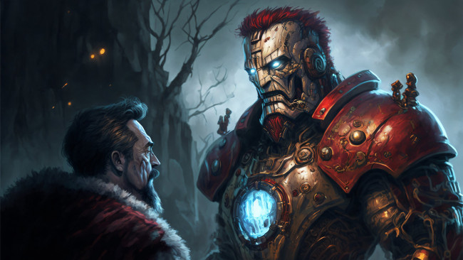 Обои картинки фото фэнтези, роботы,  киборги,  механизмы, нейросети, графика, нейроарт, ai, art, нейронные, сети, рисунки, нейро, искусство