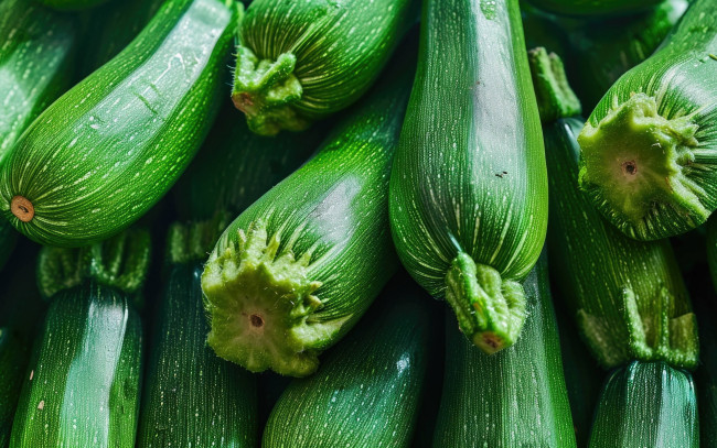 Обои картинки фото еда, кабачки,  цуккини,  патиссоны, цукини, макро