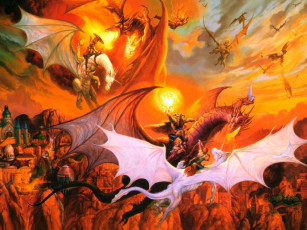 Картинка фэнтези драконы