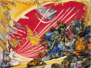 обоя фэнтези, роботы, киборги, механизмы