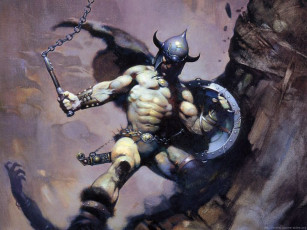 Картинка frank frazetta фэнтези люди