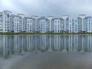 Картинка города здания дома