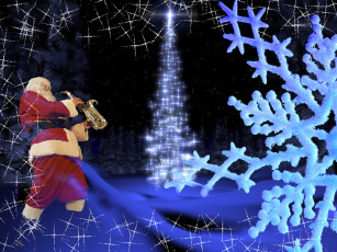 обоя праздничные, новогодние, пейзажи