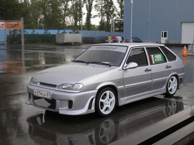 Обои картинки фото vaz, 2114, lada, автомобили, выставки, уличные, фото