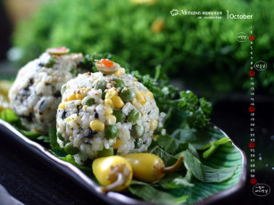 обоя календари, еда