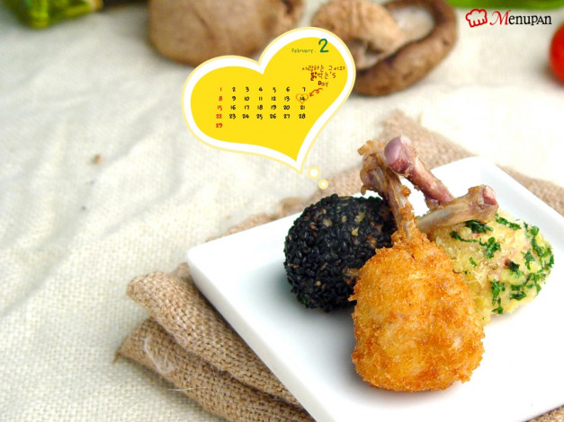 Обои картинки фото календари, еда