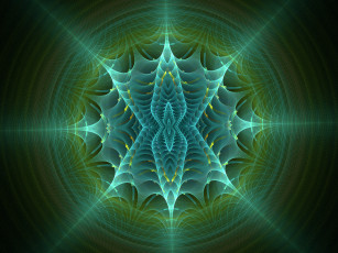 Картинка 3д графика fractal фракталы абстракция